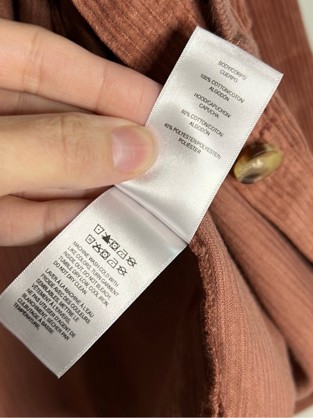Lucky Brand NWT Corduroy Hoodie Jacket - Size M - Picture 8 of 9